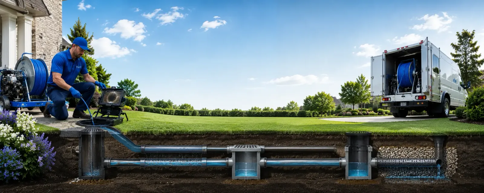 Outdoor drain cleaning information for Gibson, LA